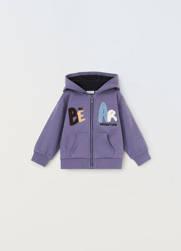 Felpa in puro cotone neonato