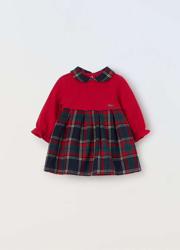 vestito scozzese neonata BLUKIDS