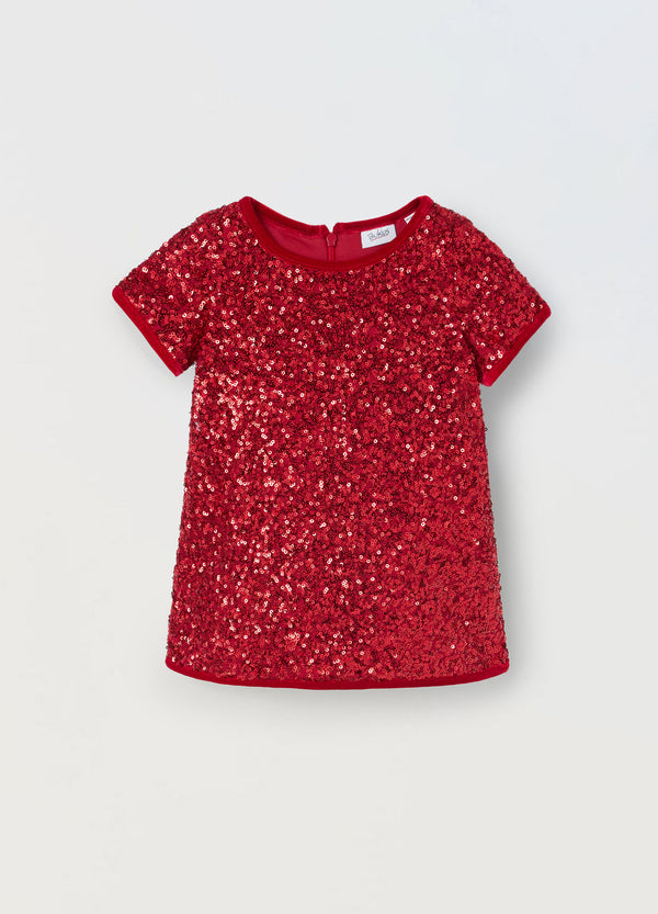 Vestito con paillettes neonata