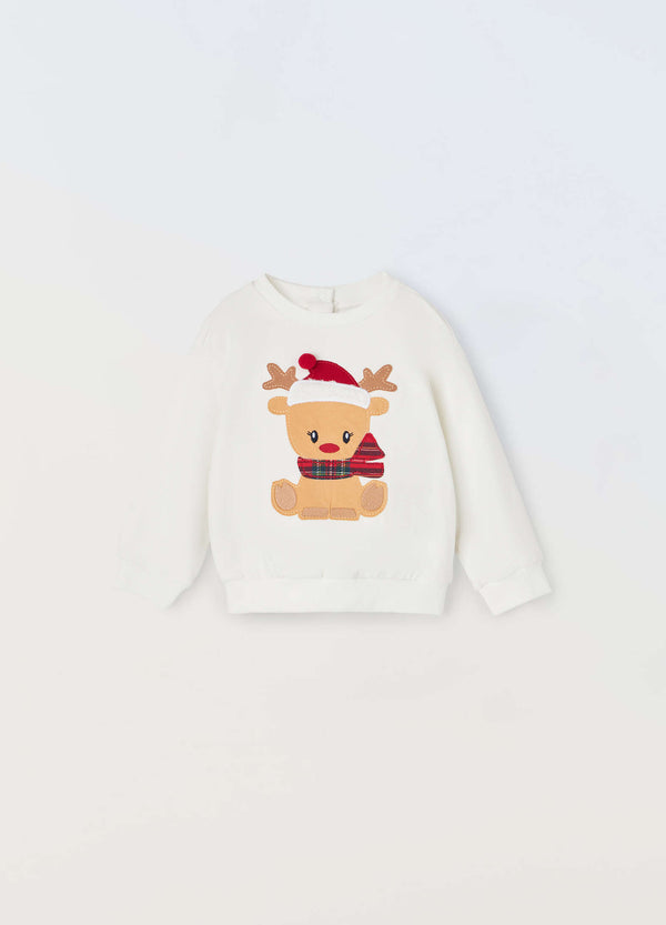 Felpa in cotone stretch neonata