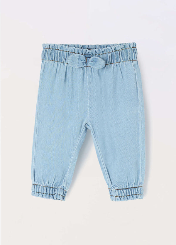 Pantaloni in mista lyocell neonata