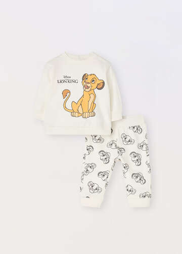 Jogging set in felpa di puro cotone neonato