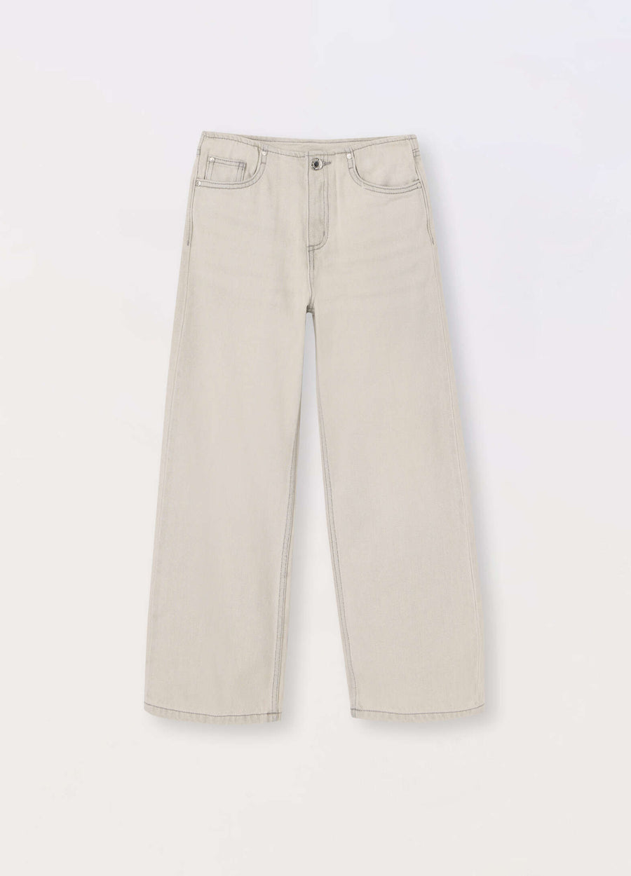 Pantaloni in denim di misto cotone ragazza