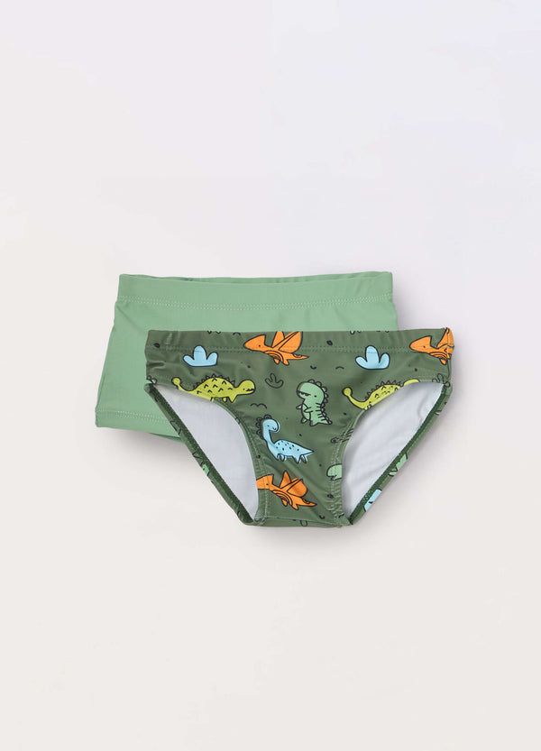 Pack 2 costumi slip + shorts neonato.