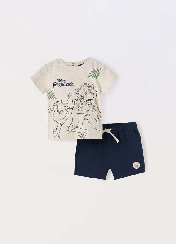 Jogging set in jersey di cotone stretch neonato