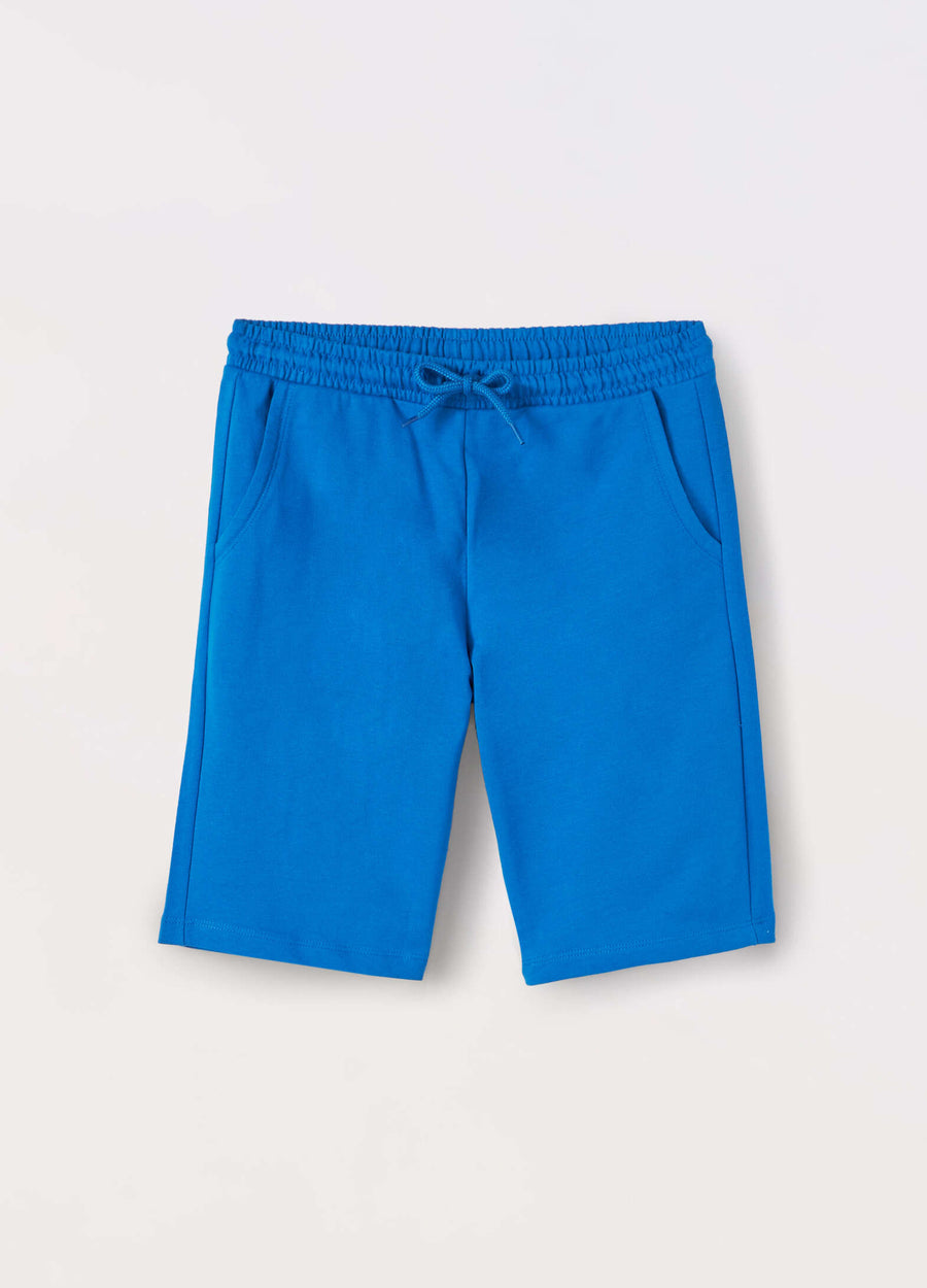 Shorts in french terry di puro cotone ragazzo