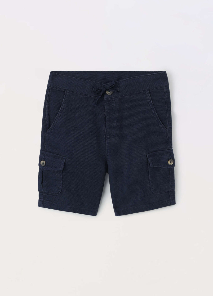 Shorts cargo in puro cotone bambino