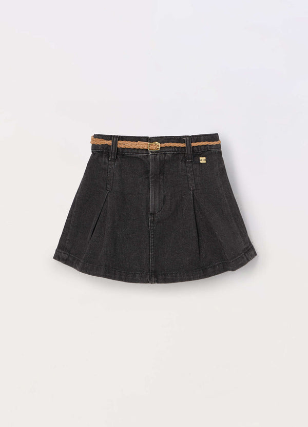 Gonna in denim di puro cotone bambina