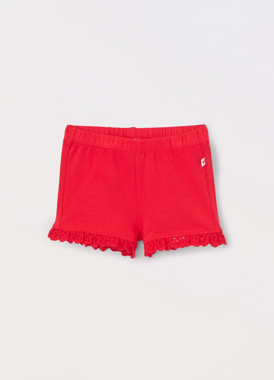 Shorts in jersey di cotone stretch neonata