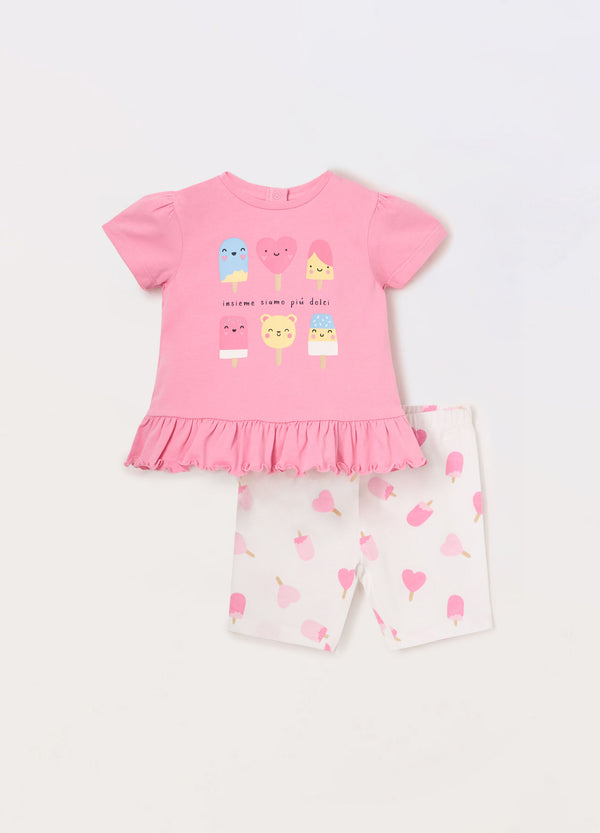 Jogging set in jersey stretch neonata