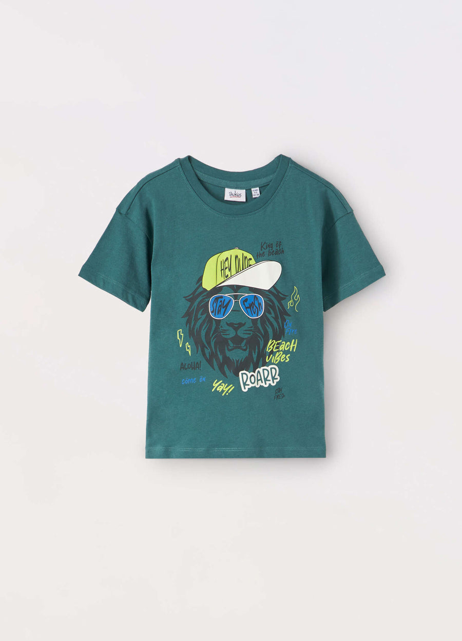 T-shirt in jersey di puro cotone bambino
