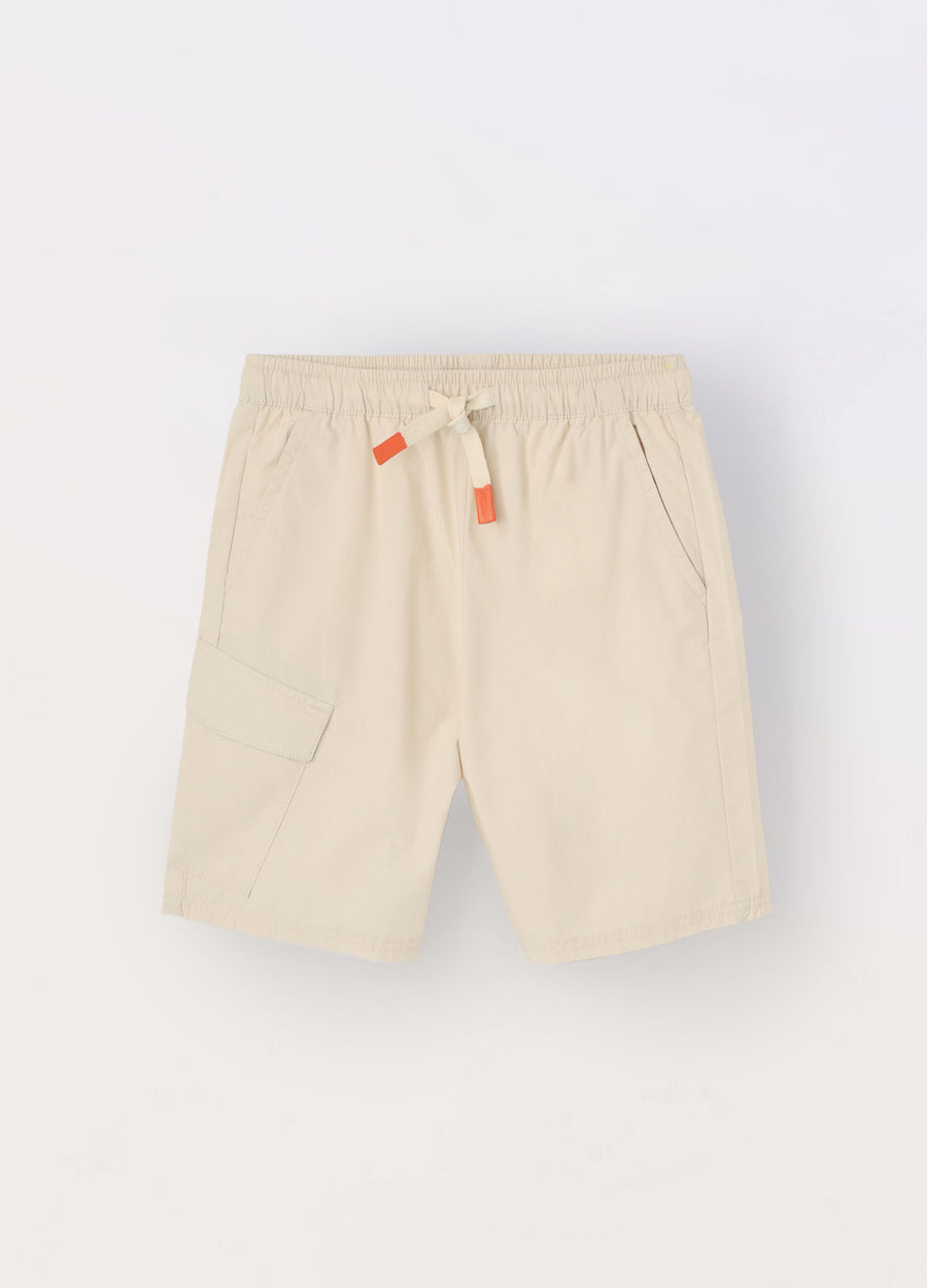Shorts cargo in puro cotone bambino