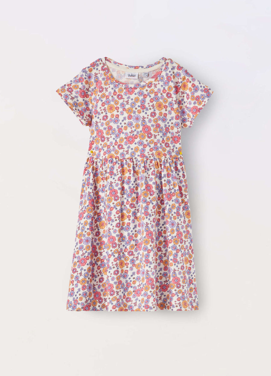 Vestito in puro cotone bambina