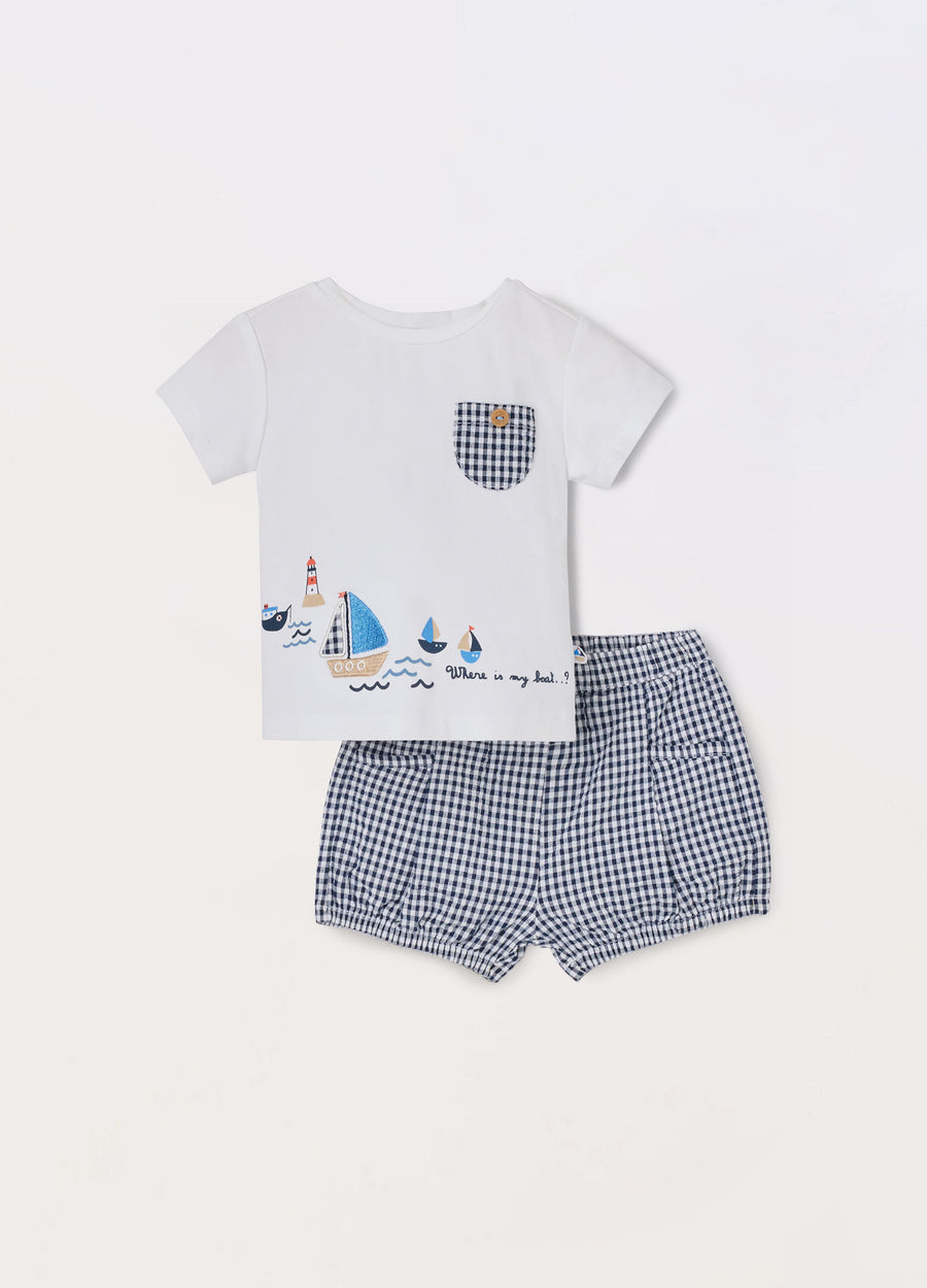Set in cotone stretch neonato