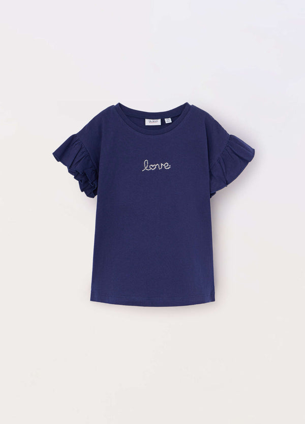 T-shirt in jersey di puro cotone bambina