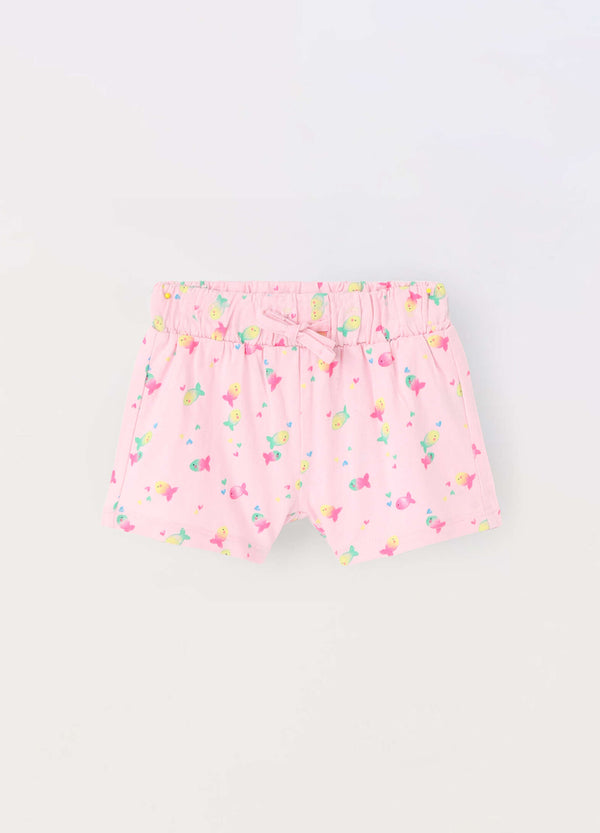 Shorts in jersey di puro cotone neonata