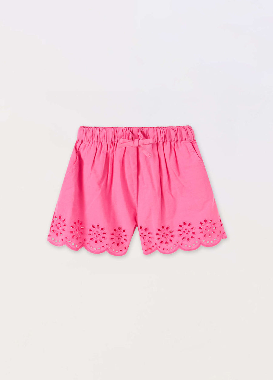 Shorts in popeline di puro cotone bambina