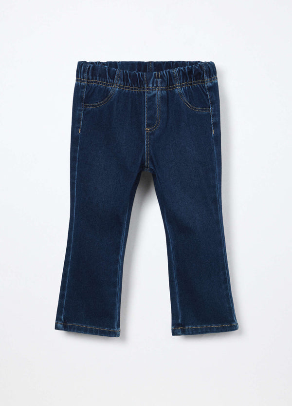 Jeggings flare fit in french terry neonata