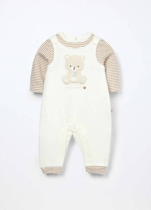 Tutina in french terry di cotone stretch neonato