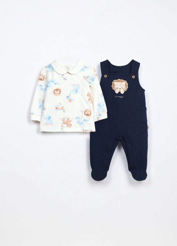 Set salopette + t-shirt neonato