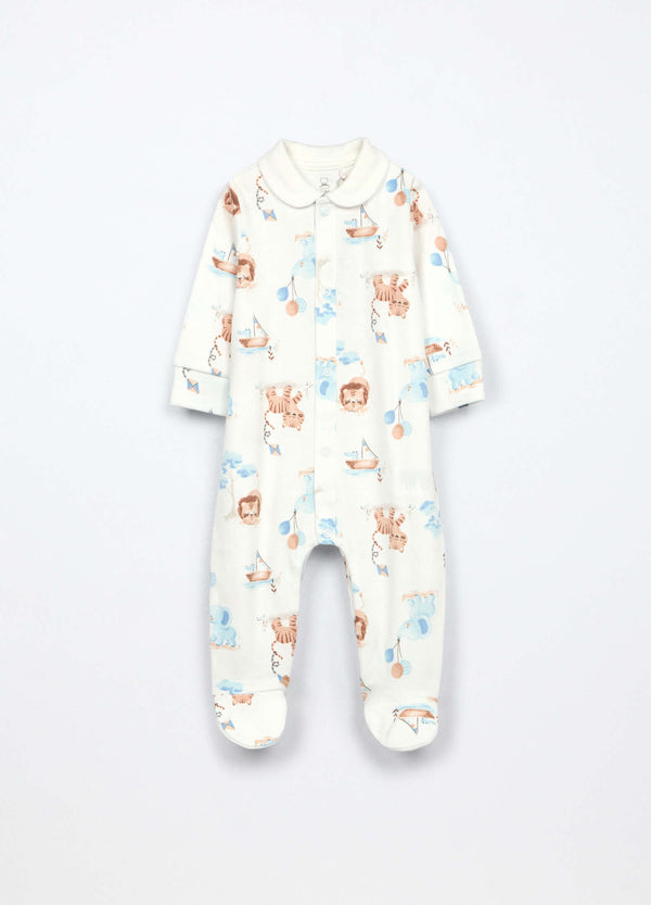 Tutina in interlock di puro cotone neonato
