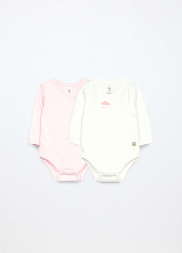Pack 2 body in interlock di puro cotone