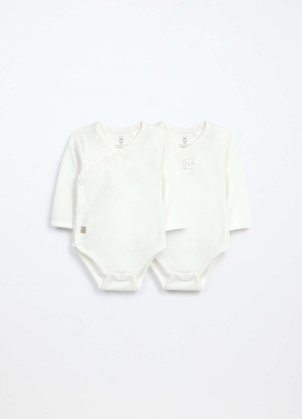 Pack 2 body in interlock di puro cotone