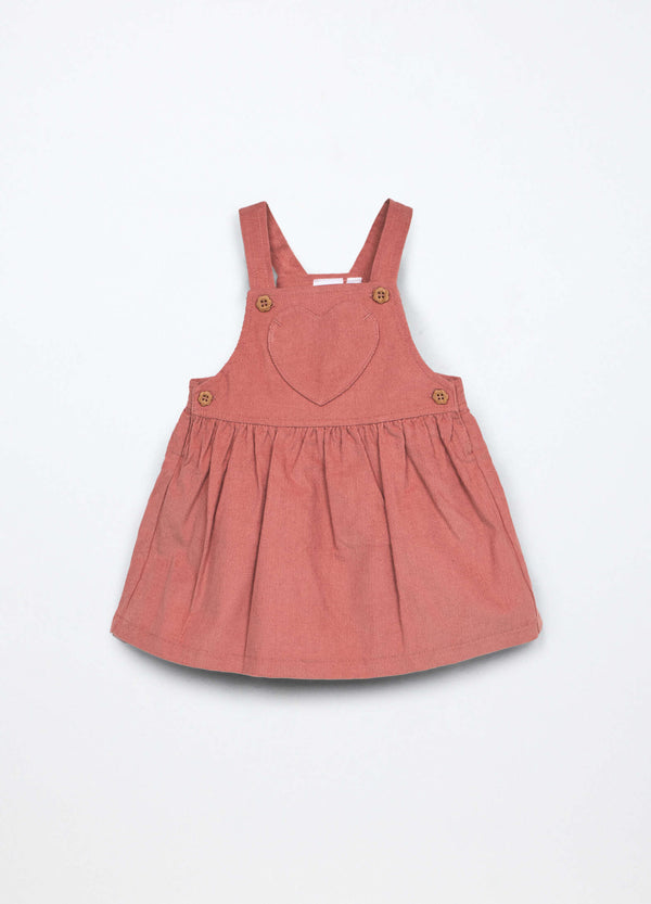 Salopette in velluto Blukids neonata