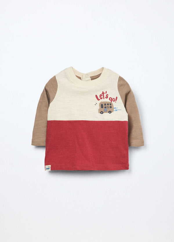 T-shirt in jersey di puro cotone neonato