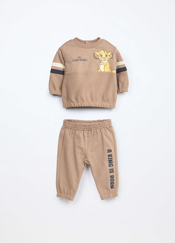 Jogging set in french terry di puro cotone