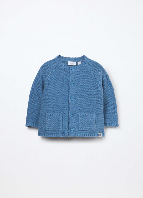 Cardigan tricot misto cotone neonato