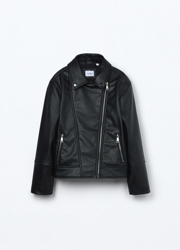 Giacca in eco pelle ragazza