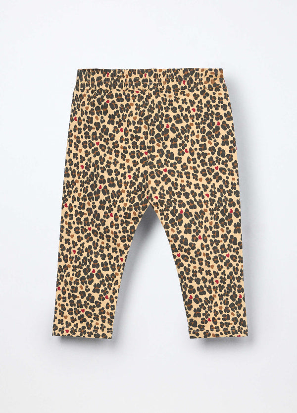 Jogger in french terry di cotone stretch neonata