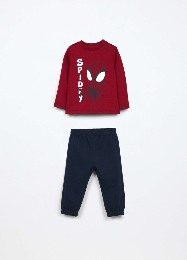 Jogging set in french terry di puro cotone neonato
