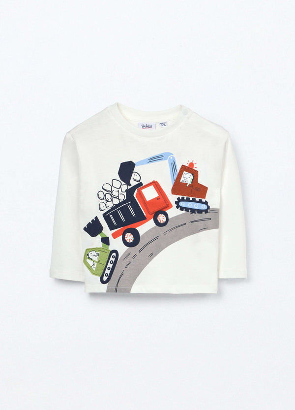 T-shirt in jersey di puro cotone neonato