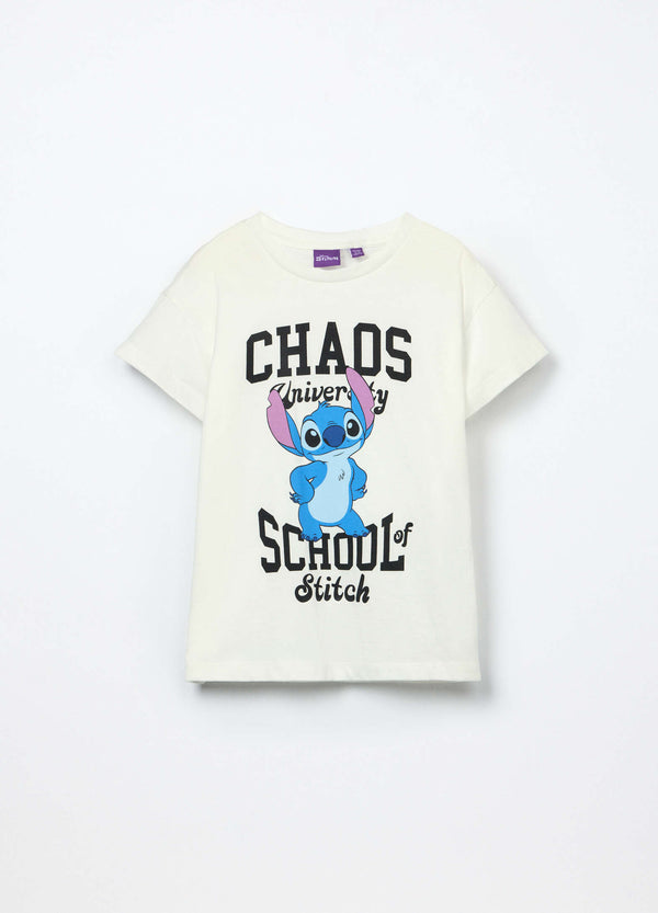 T-shirt in jersey di puro cotone ragazza