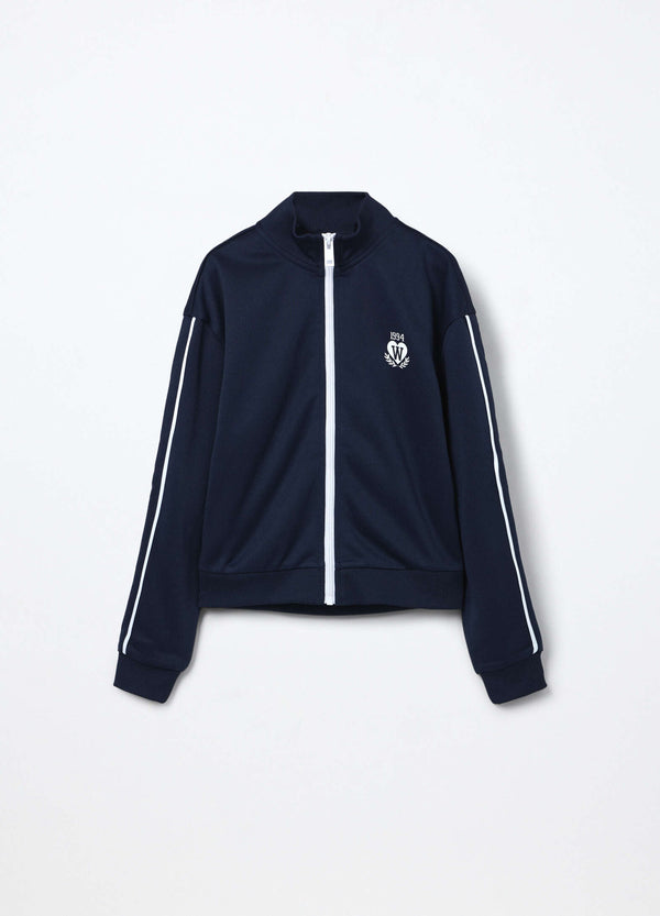 Felpa full zip ragazza
