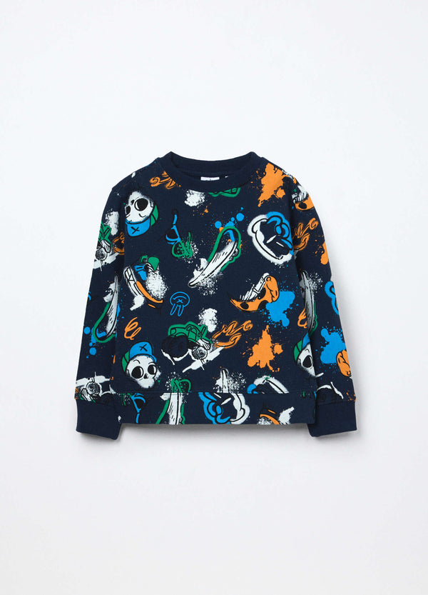 Felpa di puro cotone Blukids bambino