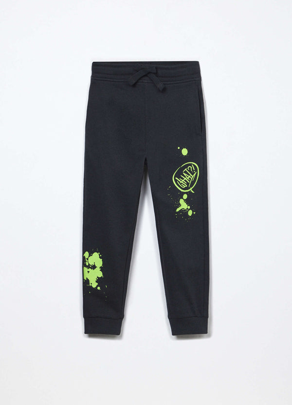 Jogger in french terry di puro cotone bambino