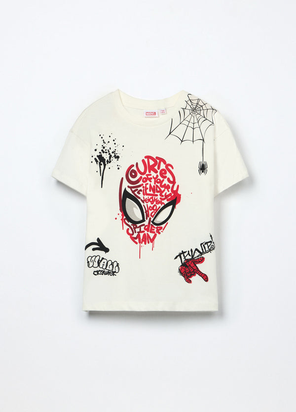 T-shirt a maniche corte in puro cotone bambino