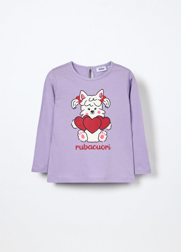 T-shirt in jersey di puro cotone neonata