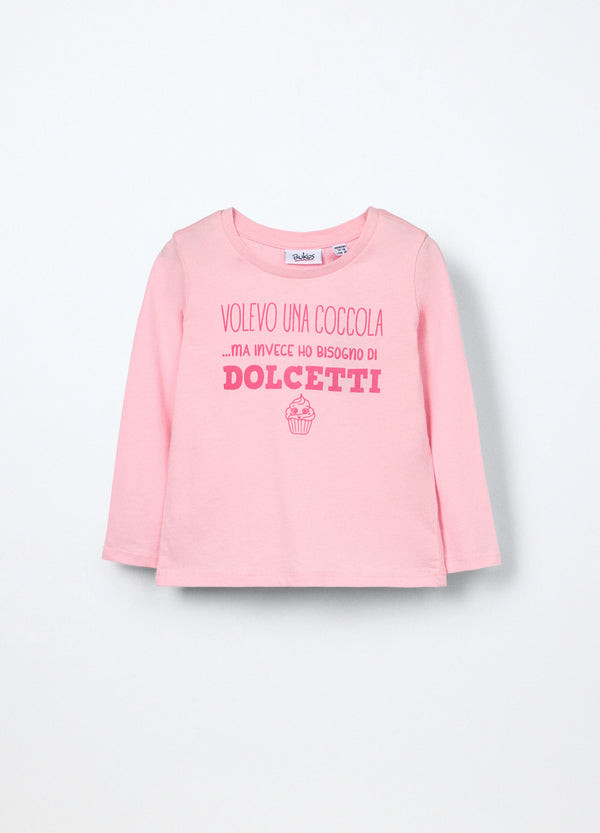 T-shirt in jersey di puro cotone neonata
