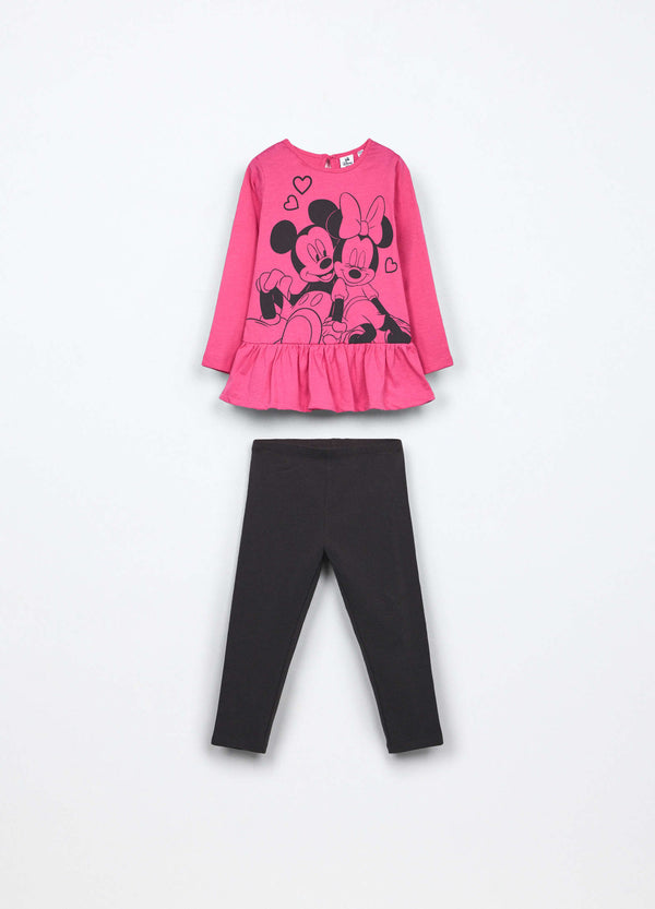 Jogging set in jersey di puro cotone neonata