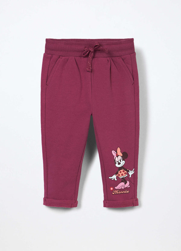 Jogger in french terry di cotone stretch neonata