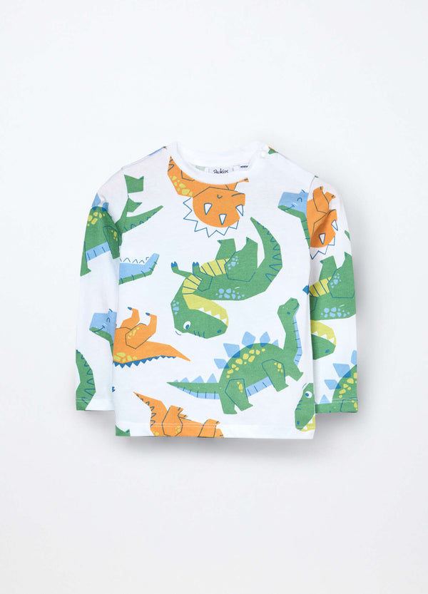 T-shirt in jersey di puro cotone neonato