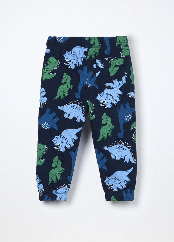 Jogger in french terry di puro cotone neonato