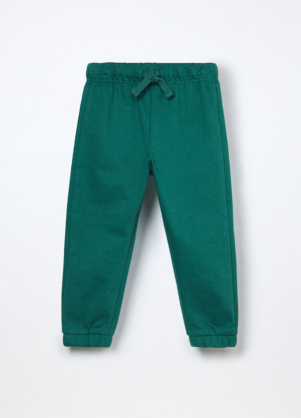 Jogger in french terry di puro cotone neonato