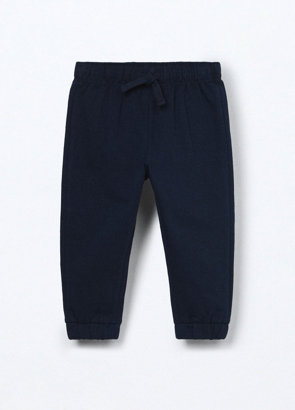 Jogger in french terry di puro cotone neonato