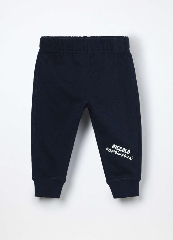 Jogger in french terry di puro cotone neonato