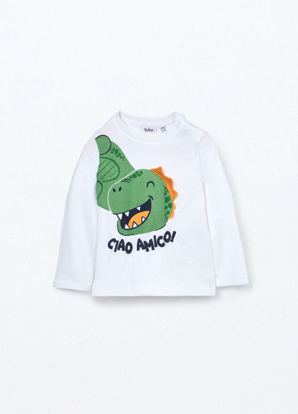 T-shirt in jersey di puro cotone neonato